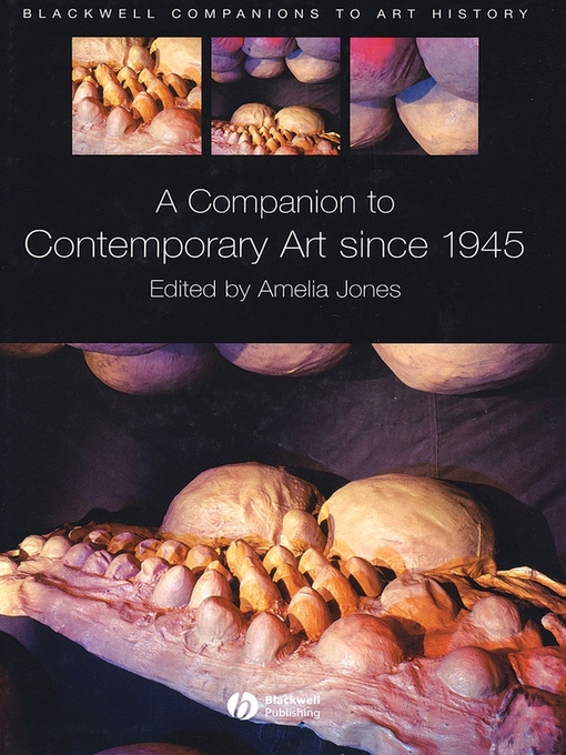 Cover image for A Companion to Contemporary Art Since 1945